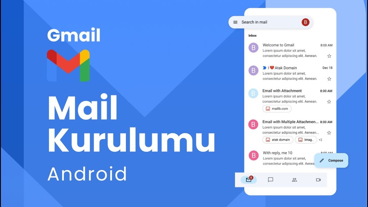 Android Telefonlara Mail Kurulum Hizmeti